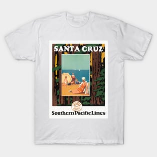 Santa Cruz Vintage Travel Poster 1926 T-Shirt